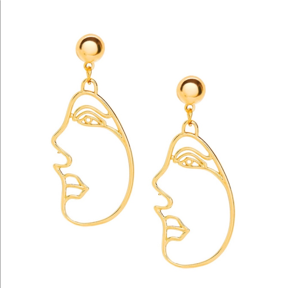 Face Drop Earrings